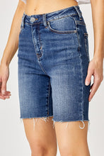 Load image into Gallery viewer, High Rise Raw Hem Mid Thigh Short
