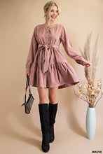 Load image into Gallery viewer, Corduroy Button Down Dress
