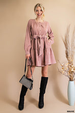Load image into Gallery viewer, Corduroy Button Down Dress
