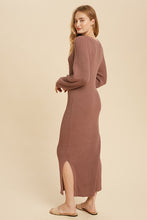 Load image into Gallery viewer, Ribbed Knit Sweater Dress
