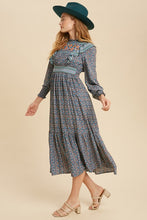 Load image into Gallery viewer, Boho Floral Print Ruffle Midi
