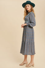 Load image into Gallery viewer, Boho Floral Print Ruffle Midi

