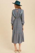 Load image into Gallery viewer, Boho Floral Print Ruffle Midi
