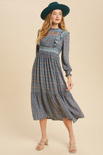 Load image into Gallery viewer, Boho Floral Print Ruffle Midi
