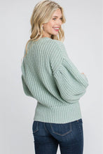 Load image into Gallery viewer, Puff Sleeve Pullover Sweater
