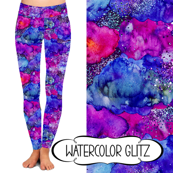 Watercolor Glitz