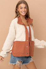 Load image into Gallery viewer, Sherpa Quilted Pocket Jacket
