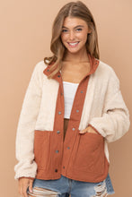 Load image into Gallery viewer, Sherpa Quilted Pocket Jacket
