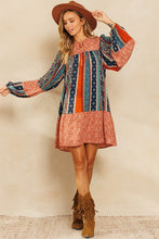 Load image into Gallery viewer, Contrast Border Printed Mini Dress
