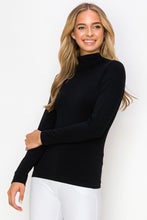 Load image into Gallery viewer, Bare Essential Seamless Mock Neck Long Sleeve Top
