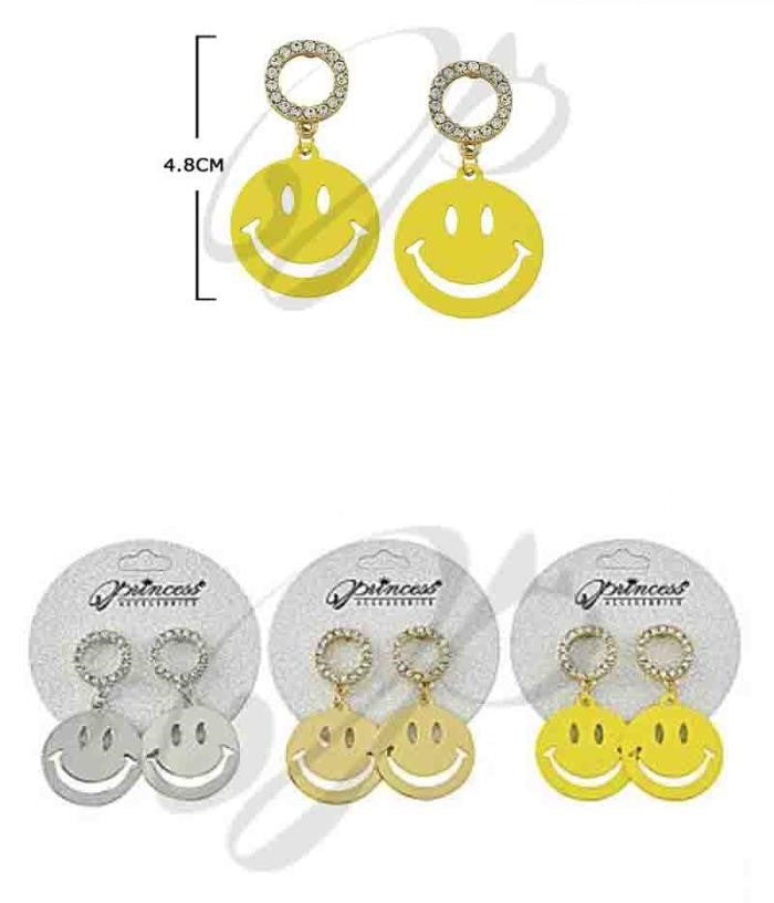 Happy Face Dangle Earrings