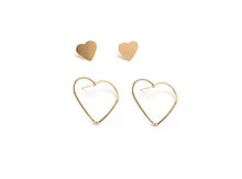 Load image into Gallery viewer, Heart Post Earrings
