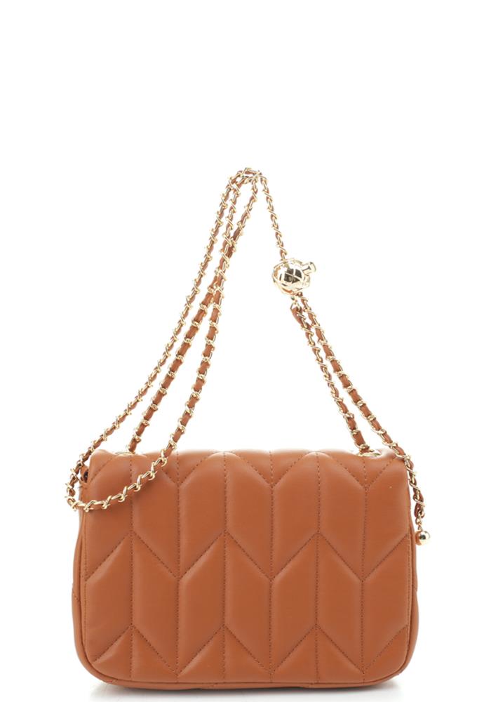 Pattern Sticking Metal Chain Crossbody Bag