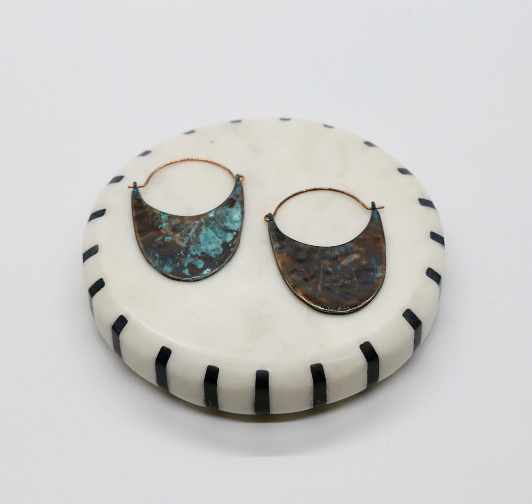 Half Oval Earrings