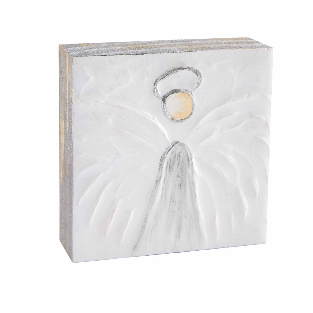 Silver Angel Decorative Block