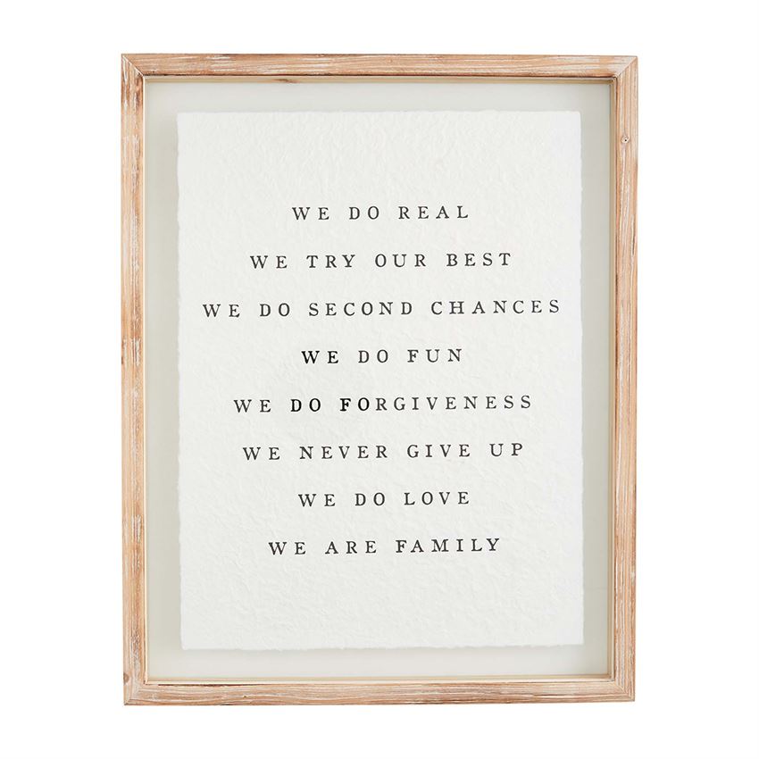 Family Glass Plaque
