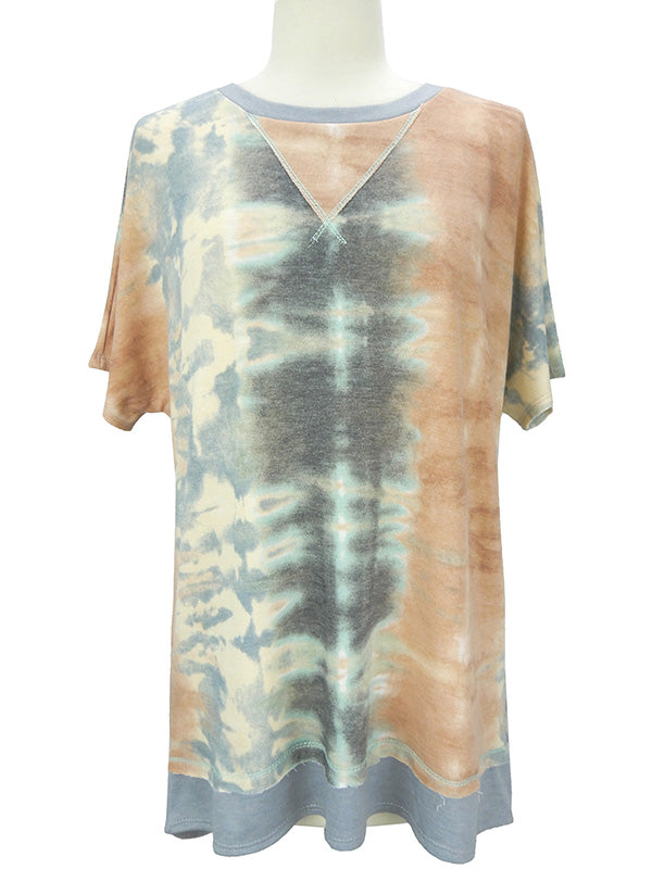 Tie Dye Terry Cloth Top
