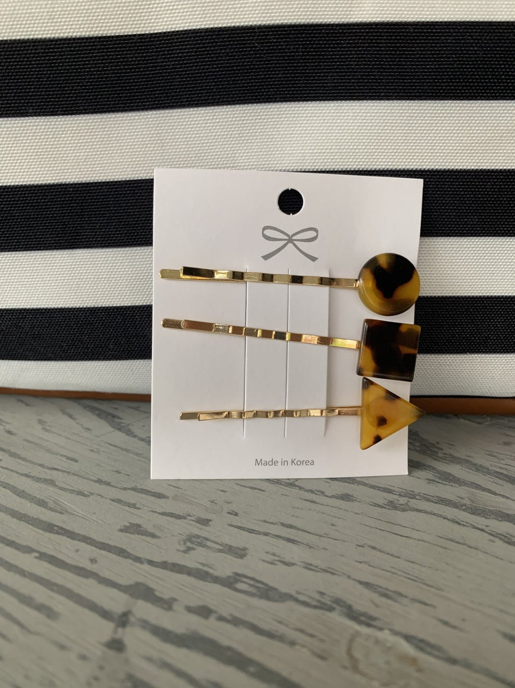 Tortoise Shell Barrette Set