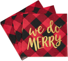Load image into Gallery viewer, Christmas Buffalo Check Napkins

