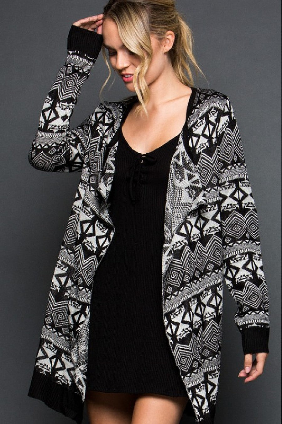 Tribal Print Cardigan