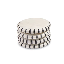 Load image into Gallery viewer, Black Ticking Marble Coasters

