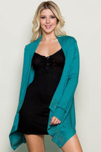 Load image into Gallery viewer, Long Sleeve Rhinestone Detailed Knit Open Cardigan
