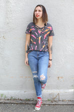 Load image into Gallery viewer, Color Burst V-Neck Top
