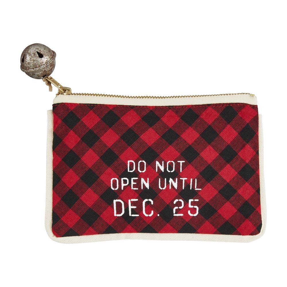 Check Christmas Gift Pouch