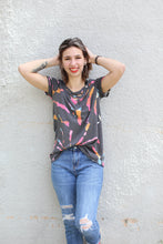 Load image into Gallery viewer, Color Burst V-Neck Top
