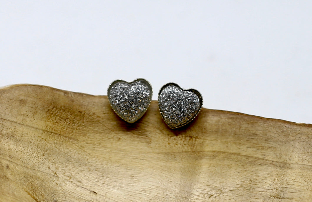 Heart Stud Earrings