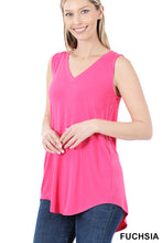 Load image into Gallery viewer, Rayon Sleeveless V-Neck Top
