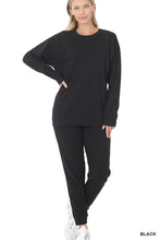 Load image into Gallery viewer, Raglan Sleeve Pullover and Jogger Set
