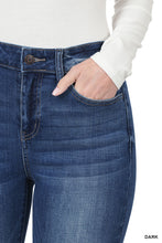 Load image into Gallery viewer, Dark High-Rise Flare Denim Pants
