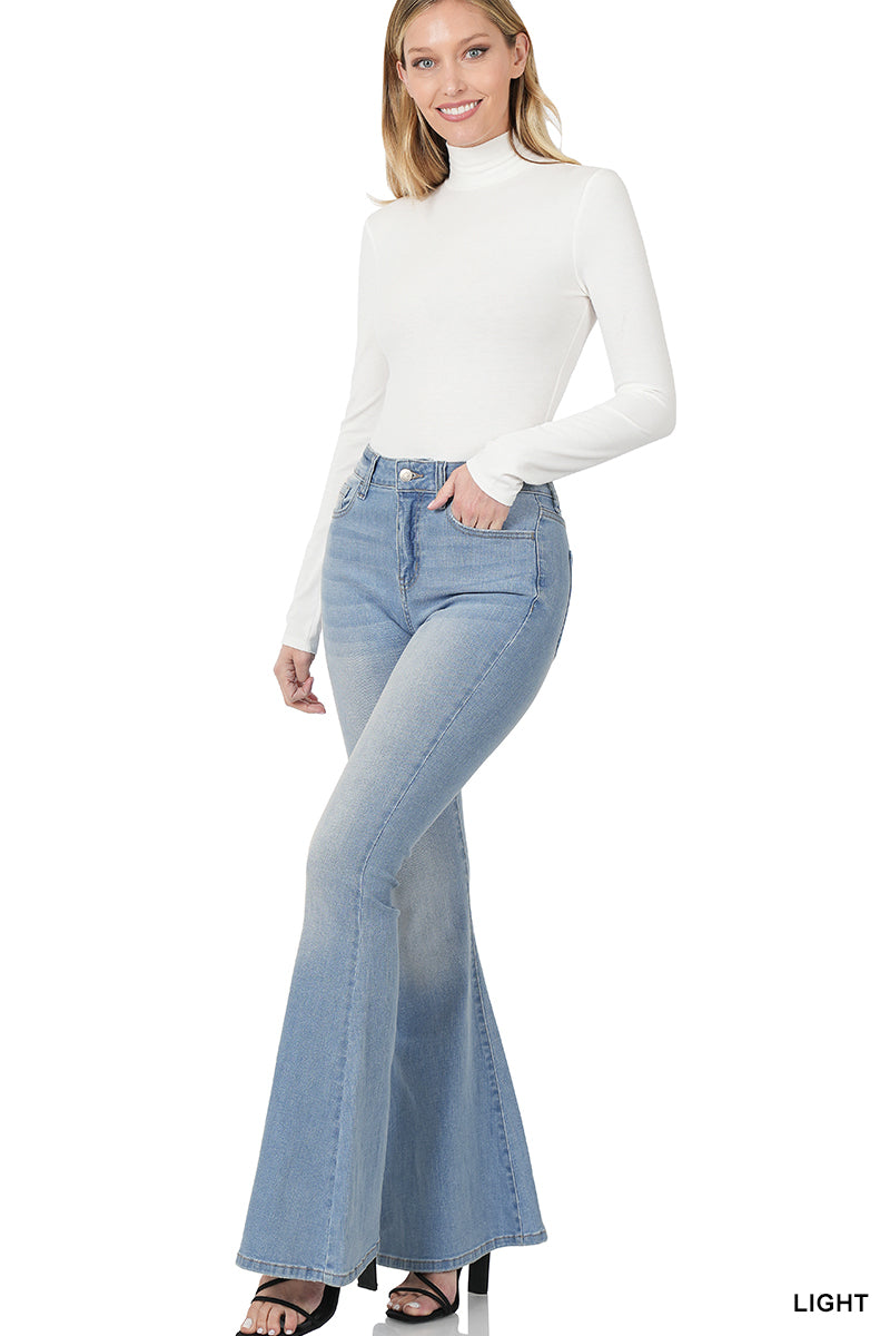 High-Rise Flare Denim Pants