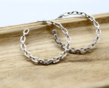 Load image into Gallery viewer, Chain Hoops

