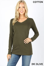 Load image into Gallery viewer, V-Neck Long Sleeve Shirt
