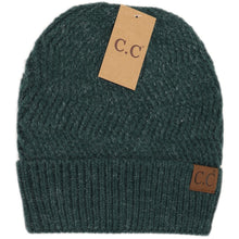 Load image into Gallery viewer, Chevron Knit Cuff Beanie
