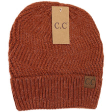 Load image into Gallery viewer, Chevron Knit Cuff Beanie
