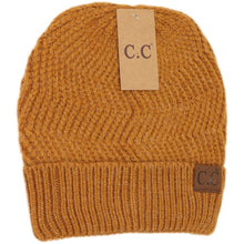 Load image into Gallery viewer, Chevron Knit Cuff Beanie
