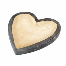 Load image into Gallery viewer, Marble Foil Heart Trinket Tray
