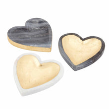 Load image into Gallery viewer, Marble Foil Heart Trinket Tray
