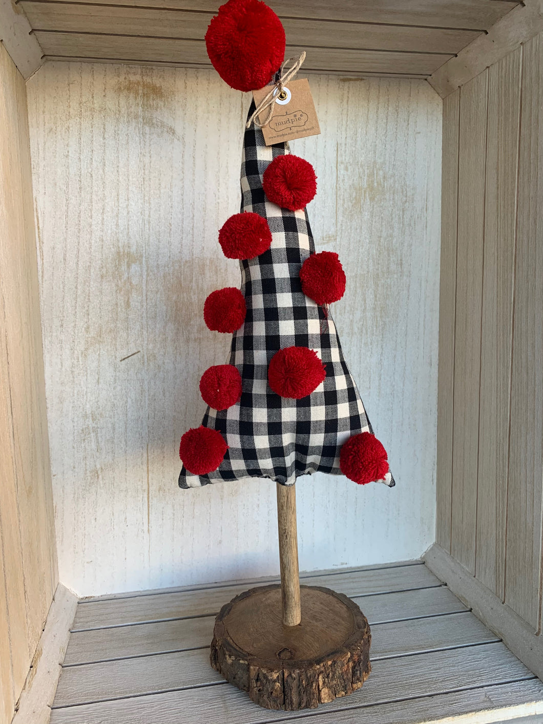 Large Buffalo Check Fabric Tree