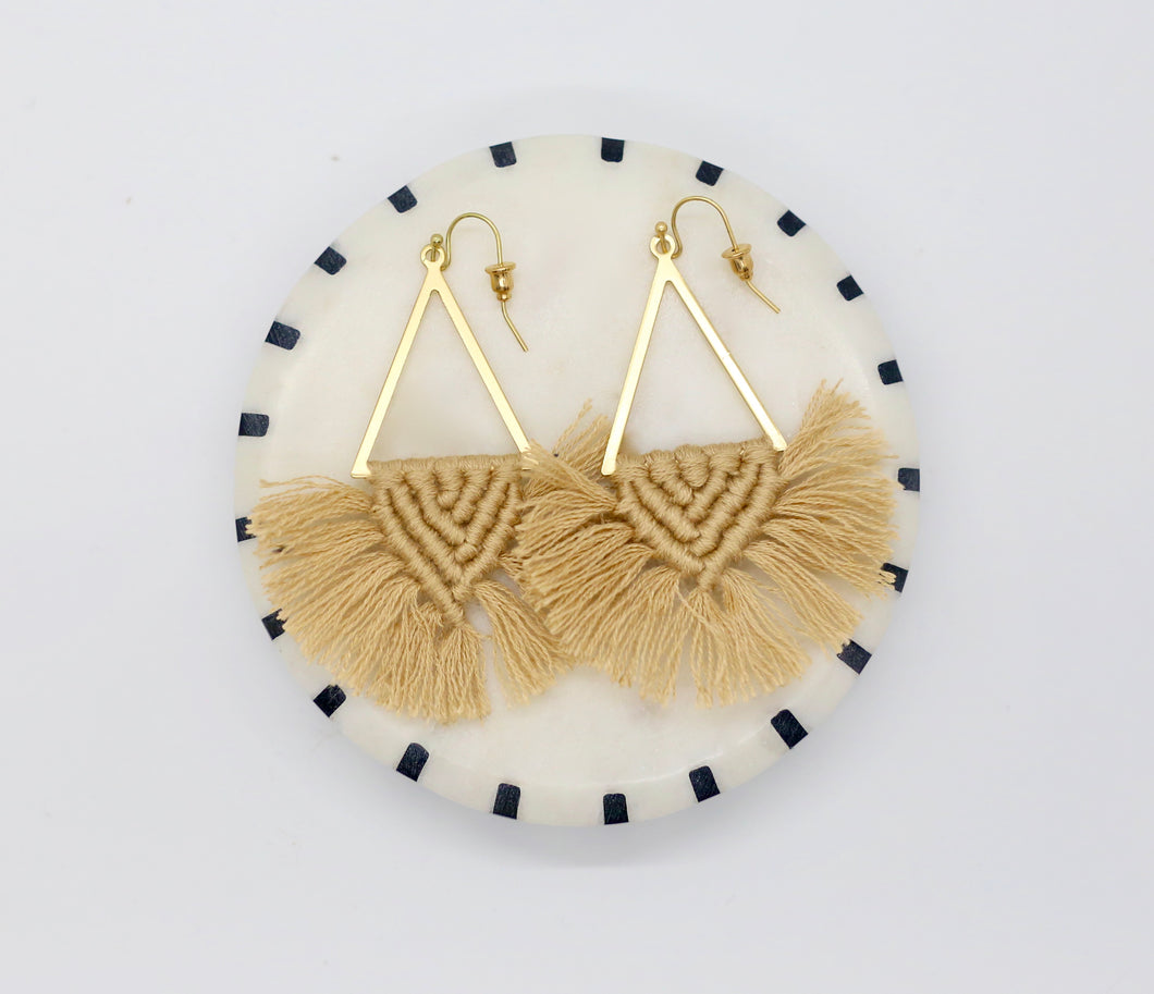 Fringe Macramé Earrings