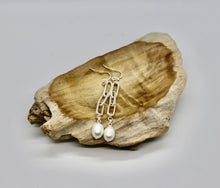 Load image into Gallery viewer, Lexi Pearl Drop Chain Earrings
