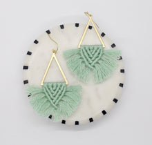 Load image into Gallery viewer, Fringe Macramé Earrings
