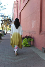 Load image into Gallery viewer, Ombre Vertical Multicolor Stitched Kimono
