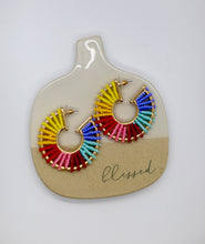 Load image into Gallery viewer, Seed Bead Hoop Earrings
