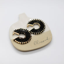Load image into Gallery viewer, Seed Bead Hoop Earrings
