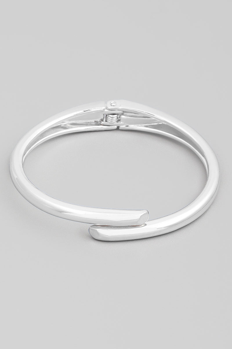 Smooth Overlap Bangle Bracelet