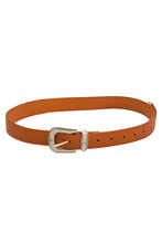 Load image into Gallery viewer, Faux Leather Engraved Buckle Belt
